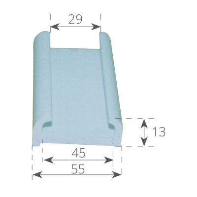 CANALINA BIANCA TR55 PER C55 MT 4